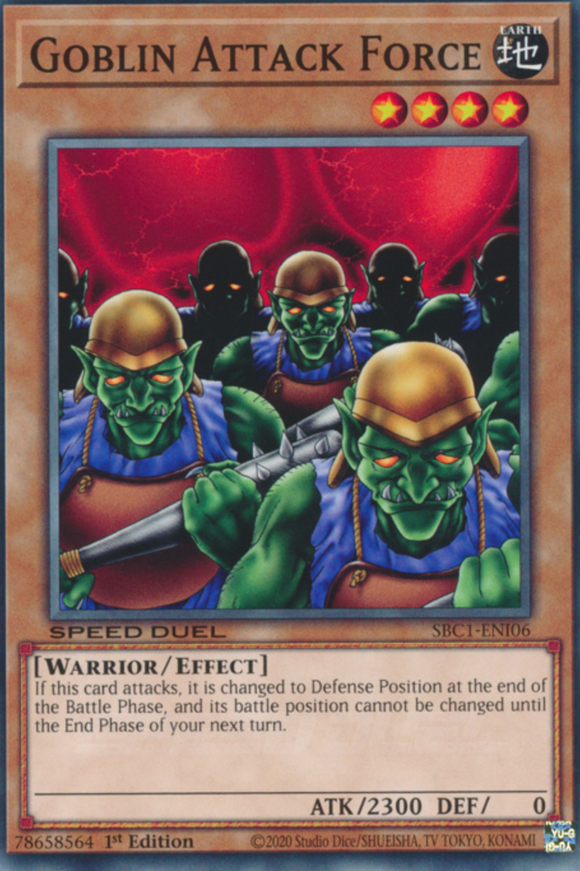 Goblin Attack Force - SBC1-ENI06 - Common 1st Edition