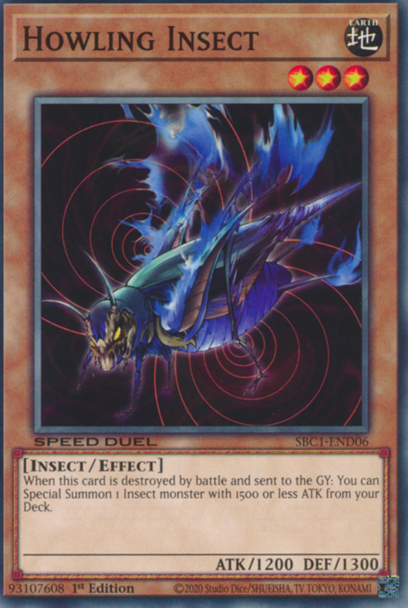 Howling Insect - SBC1-END06 - Common 1st Edition