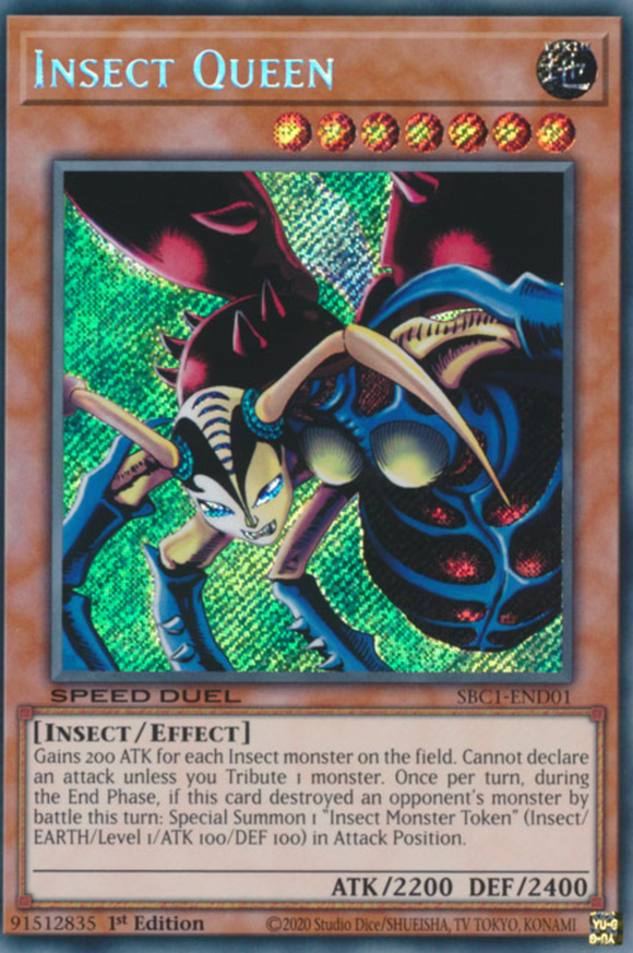 Insect Queen - SBC1-END01 - Secret Rare 1st Edition