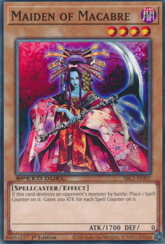 Maiden of Macabre - SBC1-ENI07 - Common 1st Edition
