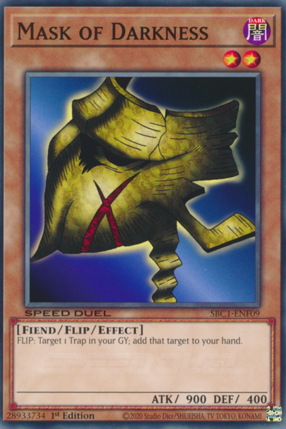 Mask of Darkness - SBC1-ENF09 - Common 1st Edition