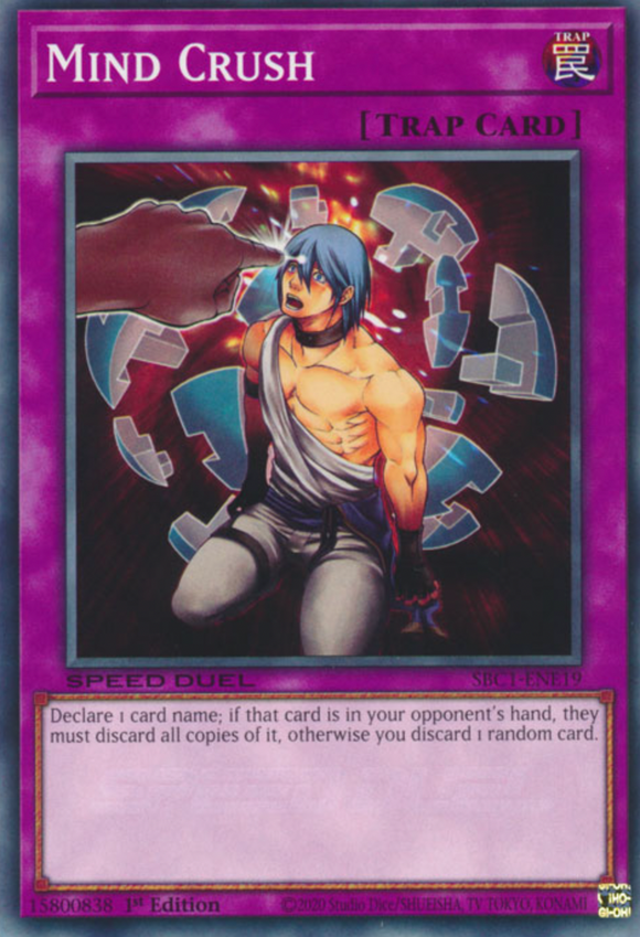 Mind Crush - SBC1-ENE19 - Common 1st Edition