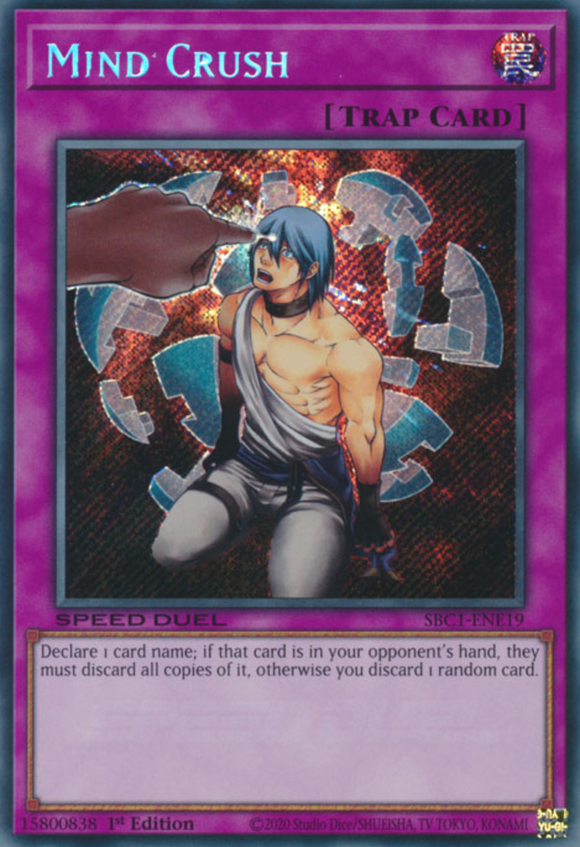 Mind Crush - SBC1-ENE19 - Secret Rare 1st Edition