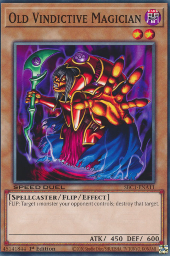 Old Vindictive Magician - SBC1-ENA11 - Common 1st Edition