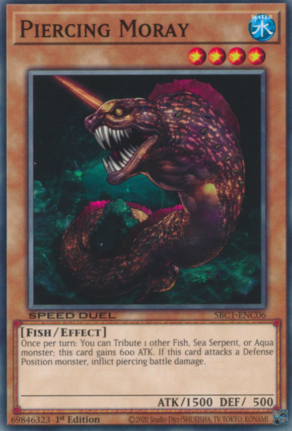 Piercing Moray - SBC1-ENC06 - Common 1st Edition