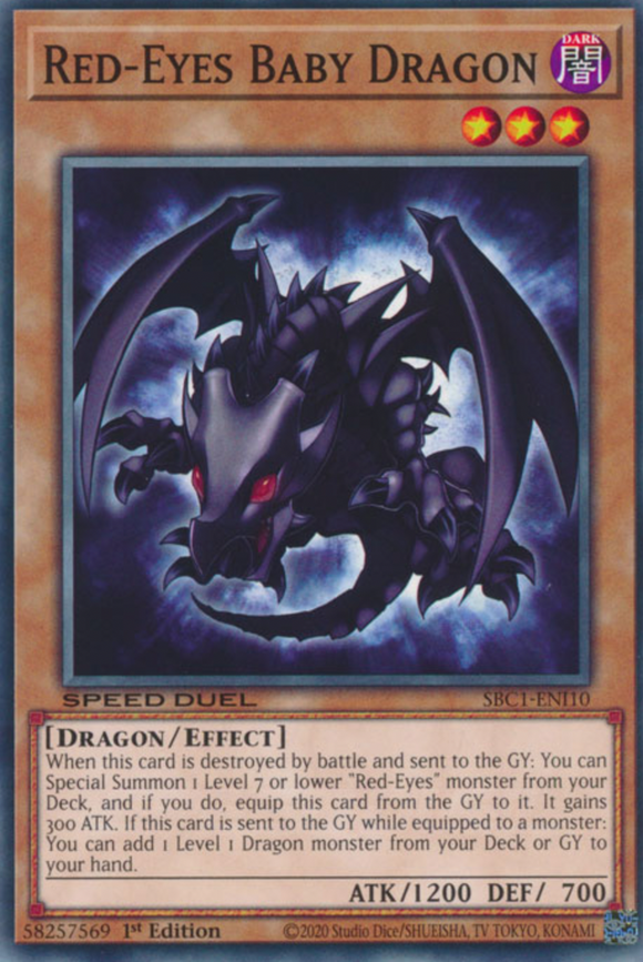Red-Eyes Baby Dragon - SBC1-ENI10 - Common 1st Edition