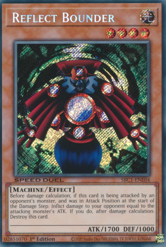 Reflect Bounder - SBC1-ENE04 - Secret Rare 1st Edition Essential Cards Reflect Bounder - SBC1-ENE04 - Secret Rare 1st Edition Essential Cards