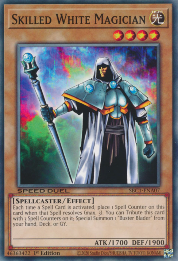Skilled White Magician - SBC1-ENA07 - Common 1st Edition