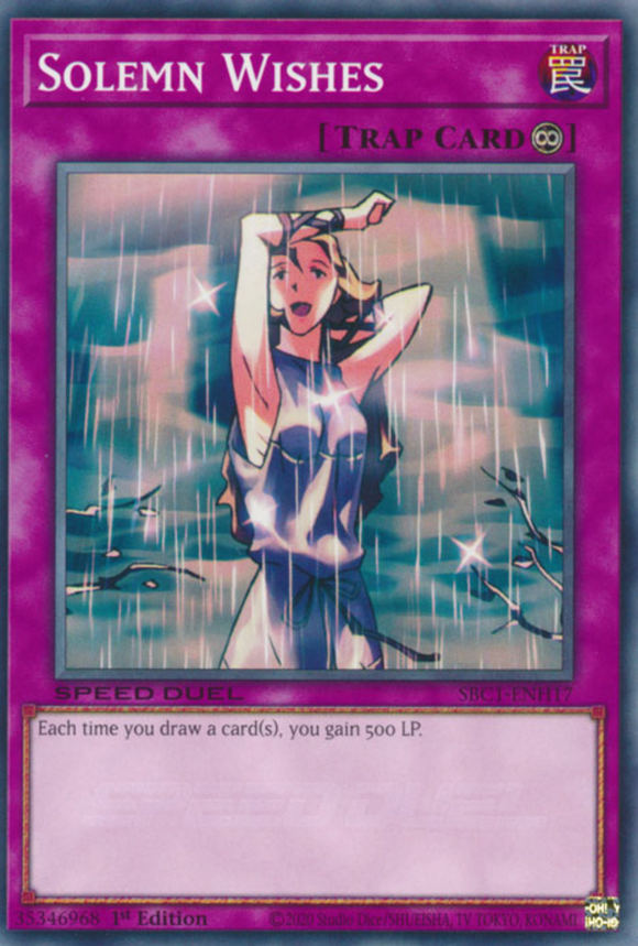 Solemn Wishes - SBC1-ENH17 - Common 1st Edition