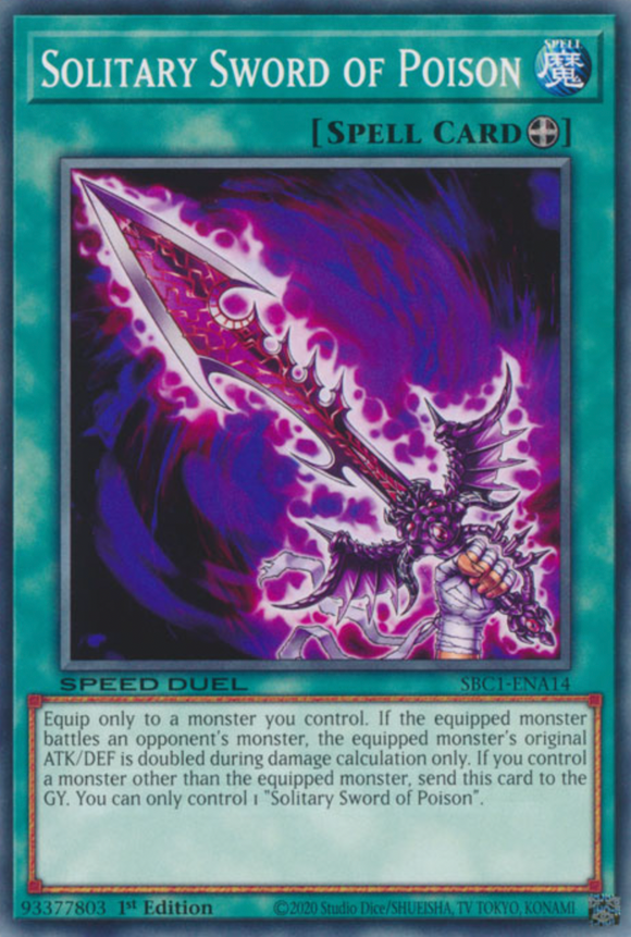 Solitary Sword of Poison - SBC1-ENA14 - Common 1st Edition