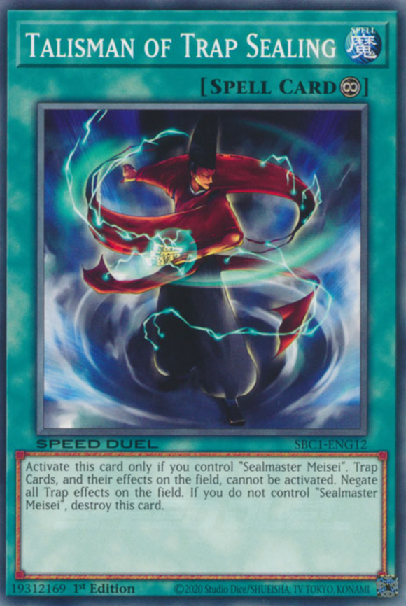 Talisman of Trap Sealing - SBC1-ENG12 - Common 1st Edition