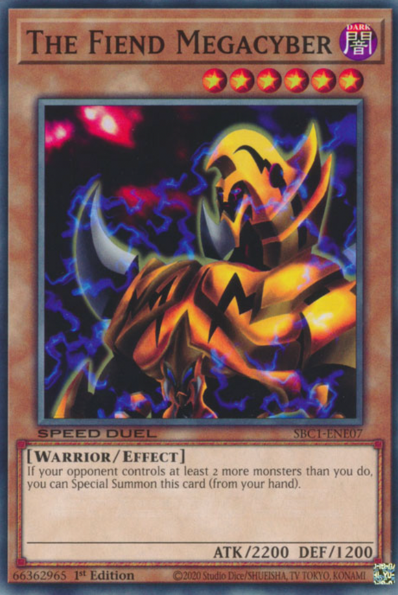 The Fiend Megacyber - SBC1-ENE07 - Common 1st Edition