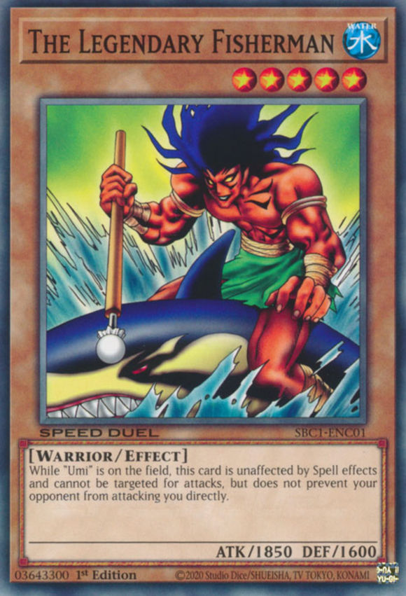 The Legendary Fisherman - SBC1-ENC01 - Common 1st Edition