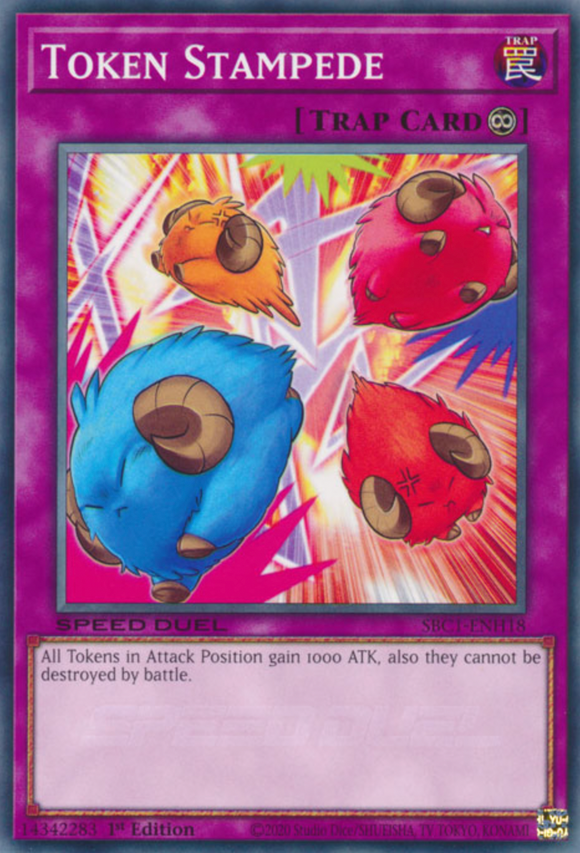 Token Stampede - SBC1-ENH18 - Common 1st Edition