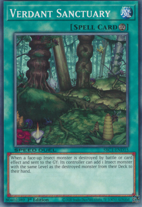 Verdant Sanctuary - SBC1-END15 - Common 1st Edition