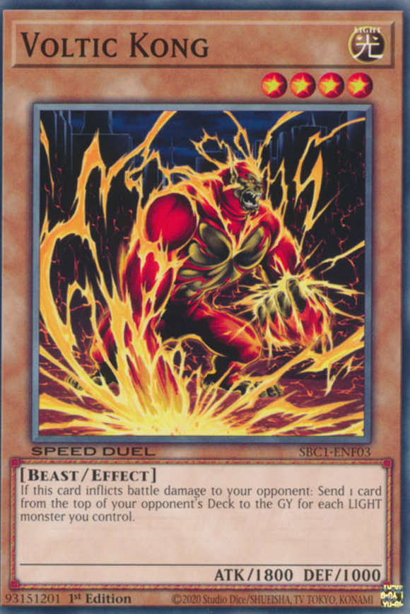 Voltic Kong - SBC1-ENF03 - Common 1st Edition