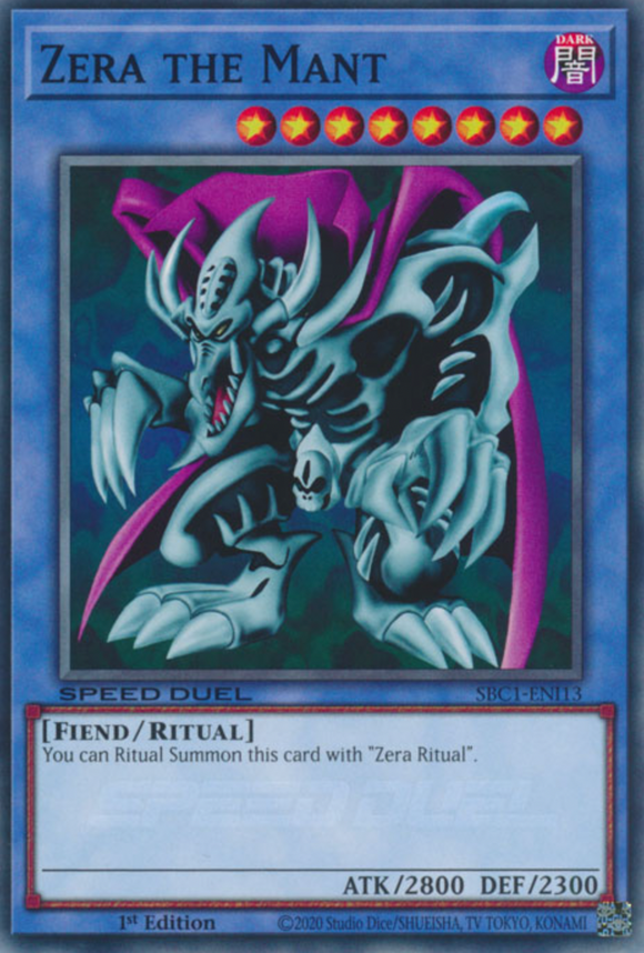 Zera the Mant - SBC1-ENI13 - Common 1st Edition