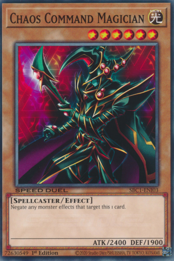 Chaos Command Magician - SBC1-ENI03 - Common 1st Edition