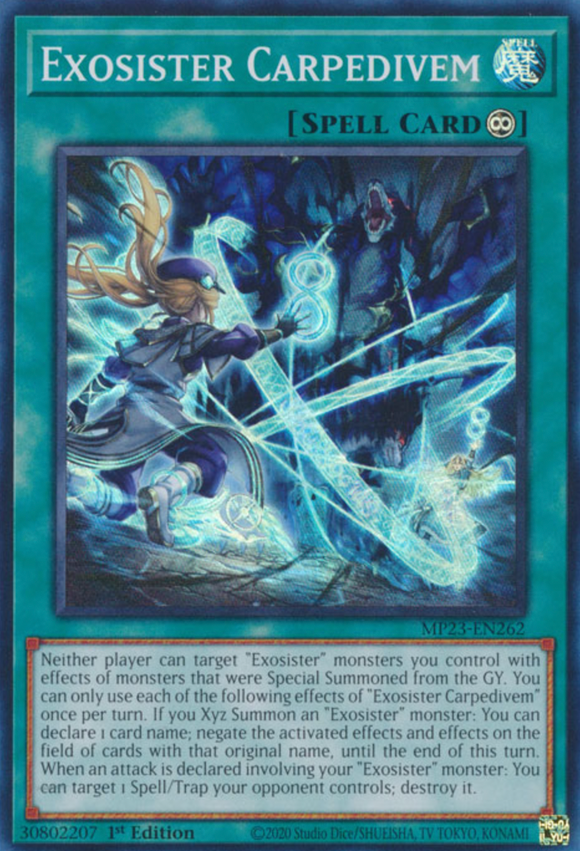 Exosister Carpedivem - MP23-EN262 - Super Rare 1st Edition