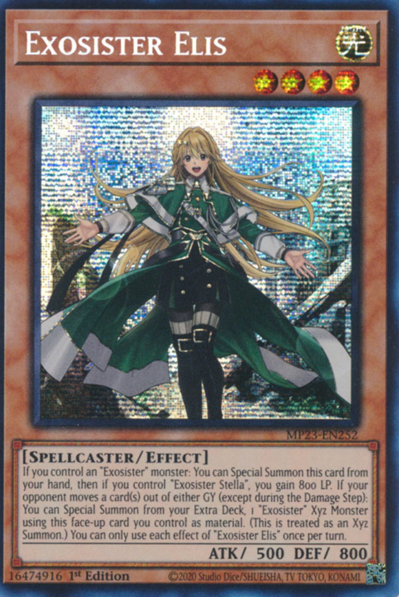 Exosister Elis - MP23-EN252 - Prismatic Secret Rare 1st Edition