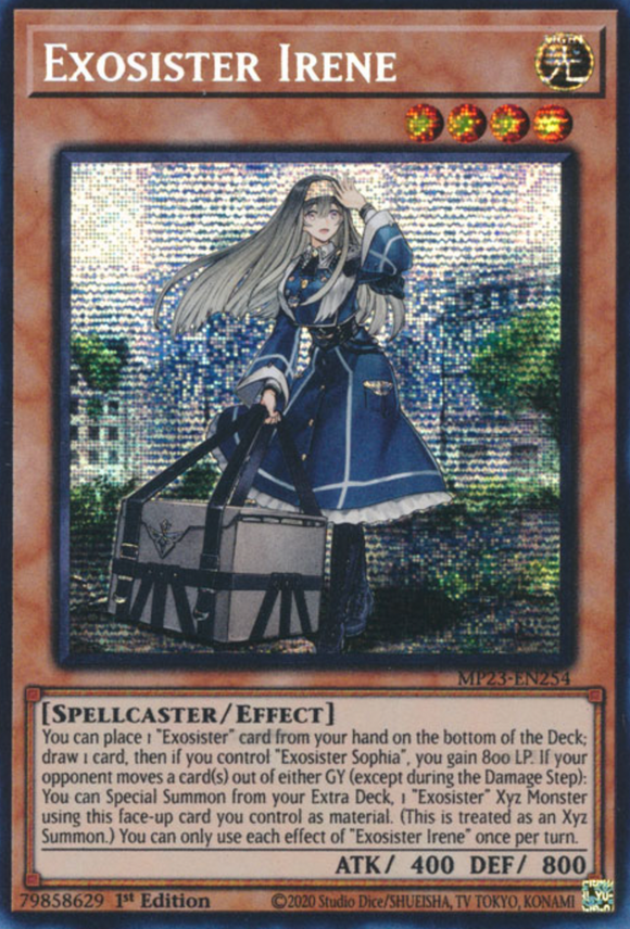 Exosister Irene - MP23-EN254 - Prismatic Secret Rare 1st Edition