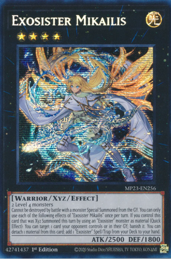 Exosister Mikailis - MP23-EN256 - Prismatic Secret Rare 1st Edition
