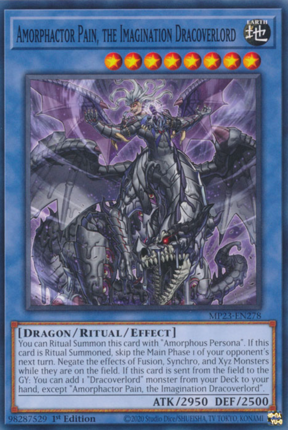 Amorphactor Pain, the Imagination Dracoverlord - MP23-EN278 - Common 1st Edition