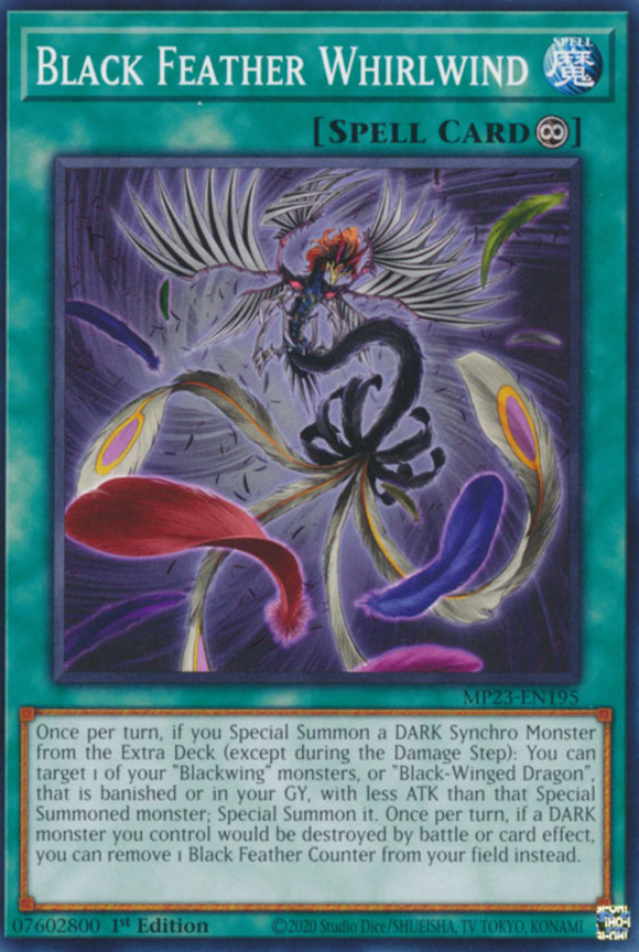 Black Feather Whirlwind - MP23-EN195 - Common 1st Edition