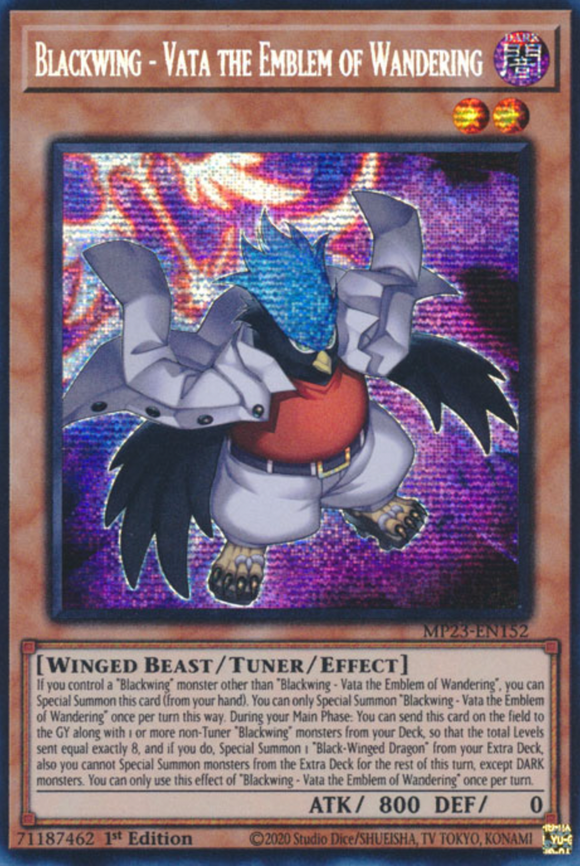 Blackwing - Vata the Emblem of Wandering - MP23-EN152 - Secret Rare 1st Edition