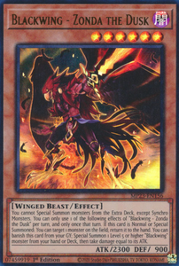 Blackwing - Zonda the Dusk - MP23-EN156 - Ultra Rare 1st Edition