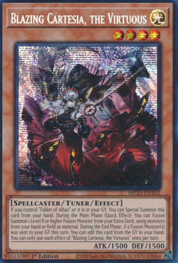 Blazing Cartesia, the Virtuous - MP23-EN162 - Prismatic Secret Rare 1st Edition