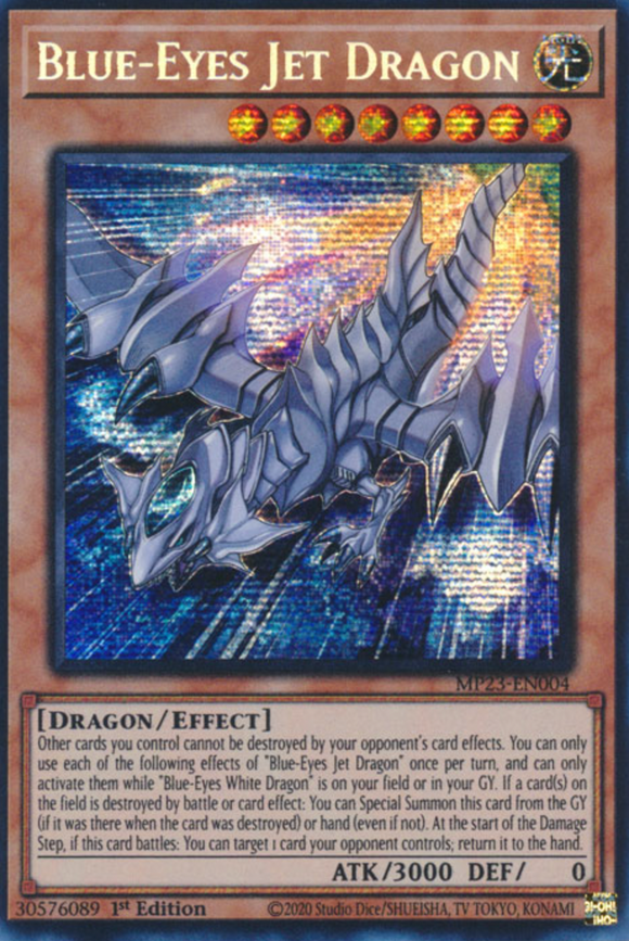 Blue-Eyes Jet Dragon - MP23-EN004 - Prismatic Secret Rare 1st Edition