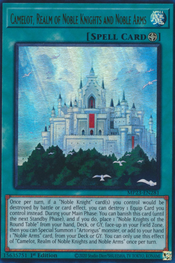 Camelot, Realm of Noble Knights and Noble Arms - MP23-EN281 - Ultra Rare 1st Edition