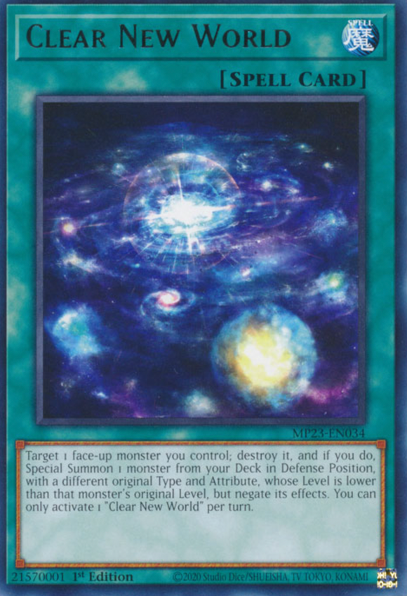 Clear New World - MP23-EN034 - Rare 1st Edition