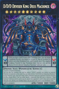 D/D/D Deviser King Deus Machinex - MP23-EN023 - Prismatic Secret Rare 1st Edition