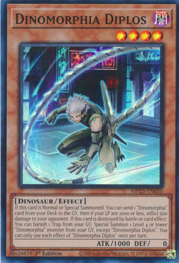 Dinomorphia Diplos - MP23-EN010 - Super Rare 1st Edition
