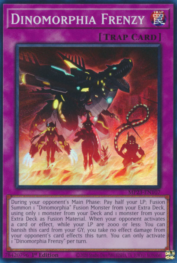 Dinomorphia Frenzy - MP23-EN107 - Super Rare 1st Edition