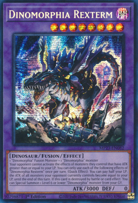 Dinomorphia Rexterm - MP23-EN082 - Prismatic Secret Rare 1st Edition