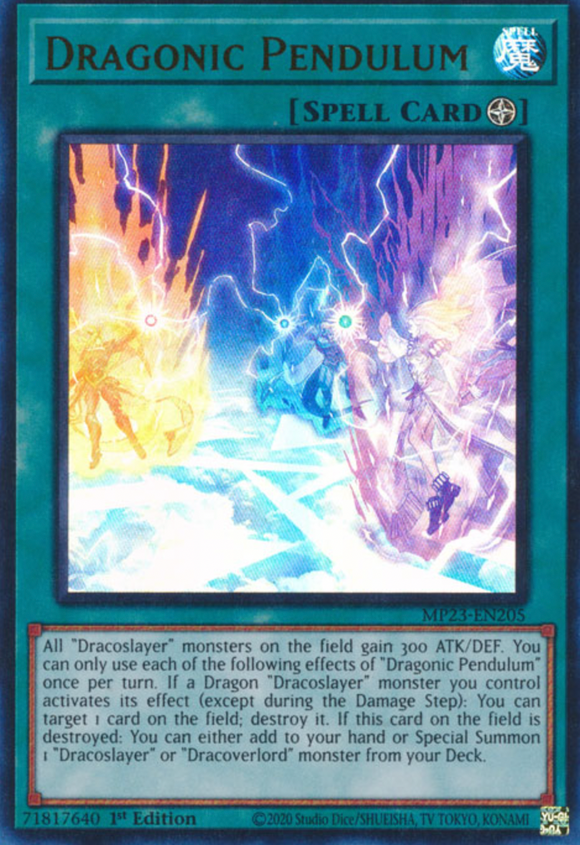 Dragonic Pendulum - MP23-EN205 - Ultra Rare 1st Edition