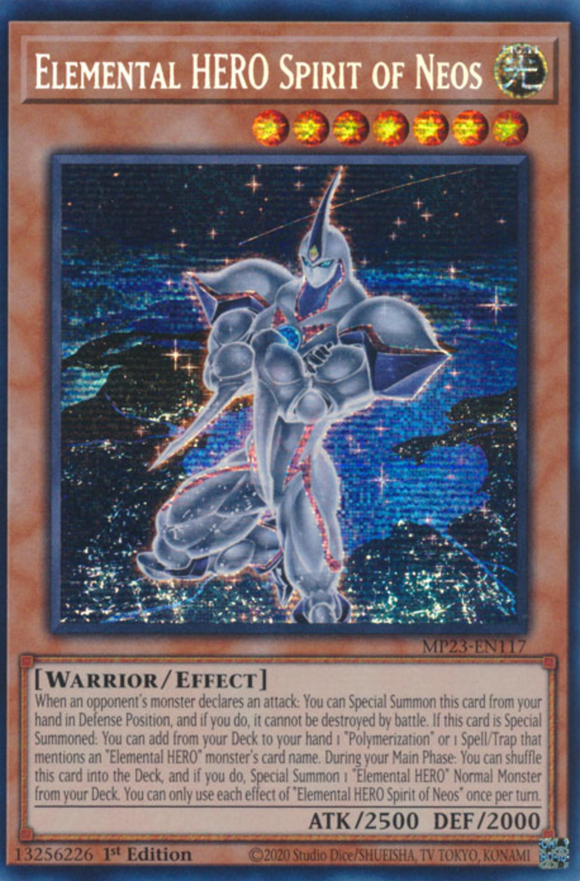 Elemental HERO Spirit of Neos - MP23-EN117 - Prismatic Secret Rare 1st Edition
