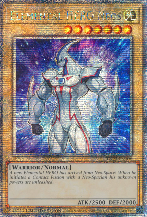 Elemental HERO Neos - TN23-EN006 - Quarter Century Rare 1st Edition