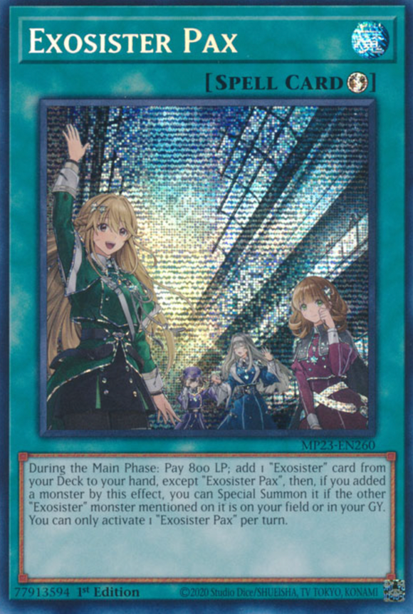 Exosister Pax - MP23-EN260 - Prismatic Secret Rare 1st Edition