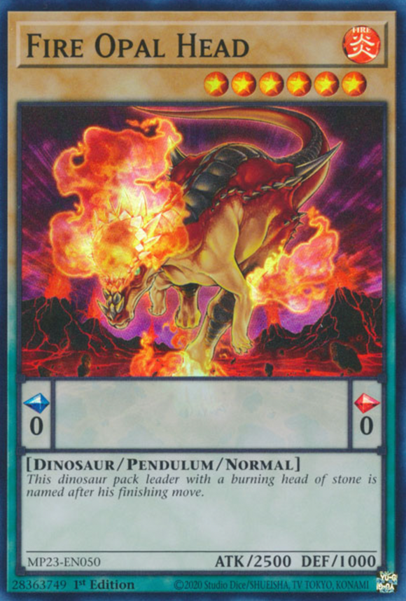 Fire Opal Head - MP23-EN050 - Super Rare 1st Edition