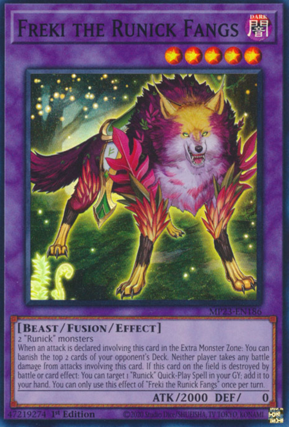 Freki the Runick Fangs - MP23-EN186 - Super Rare 1st Edition