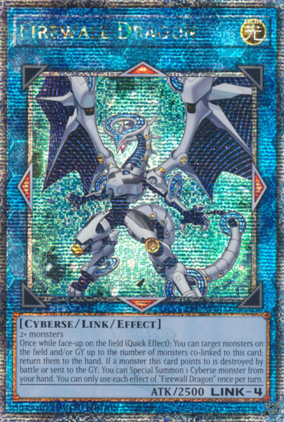 Firewall Dragon - TN23-EN008 - Quarter Century Rare 1st Edition