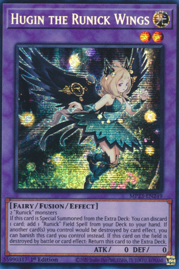 Hugin the Runick Wings - MP23-EN249 - Prismatic Secret Rare 1st Edition
