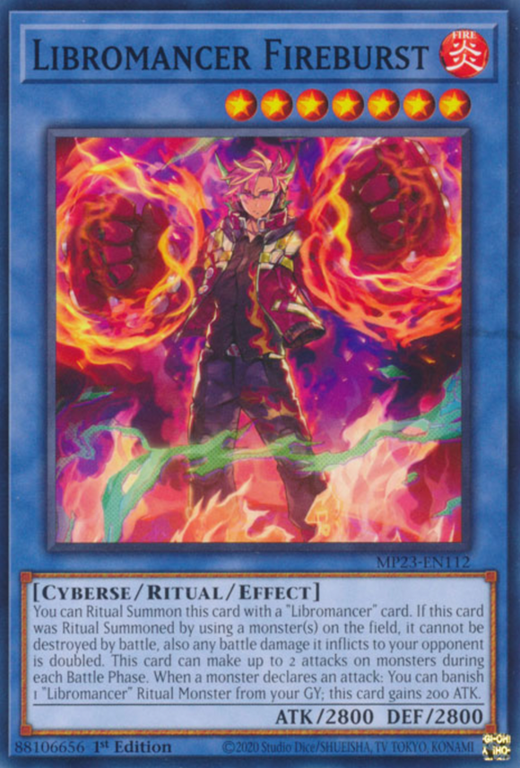 Libromancer Fireburst - MP23-EN112 - Rare 1st Edition