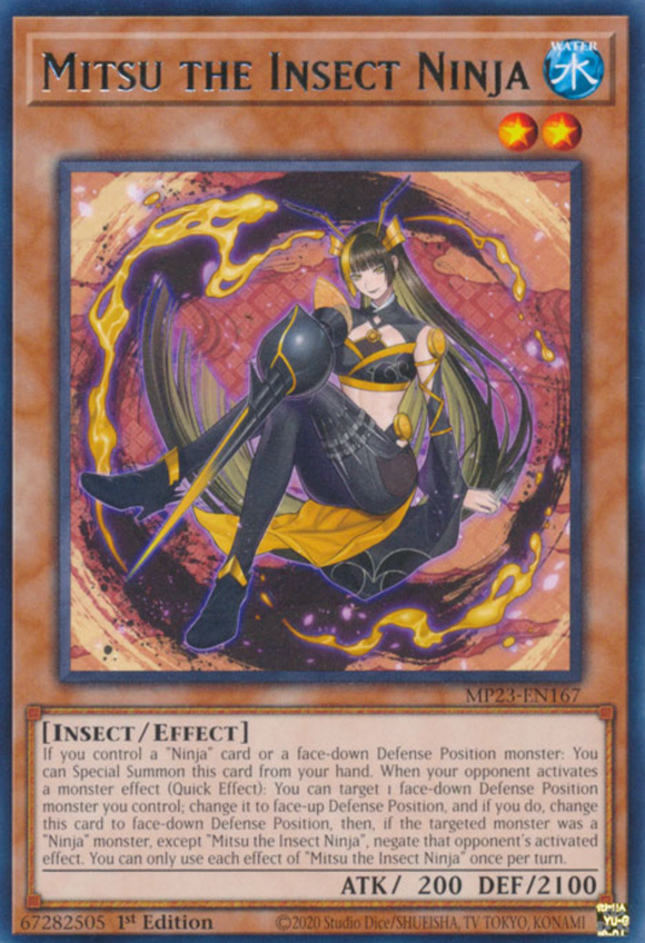 Mitsu the Insect Ninja - MP23-EN167 - Rare 1st Edition