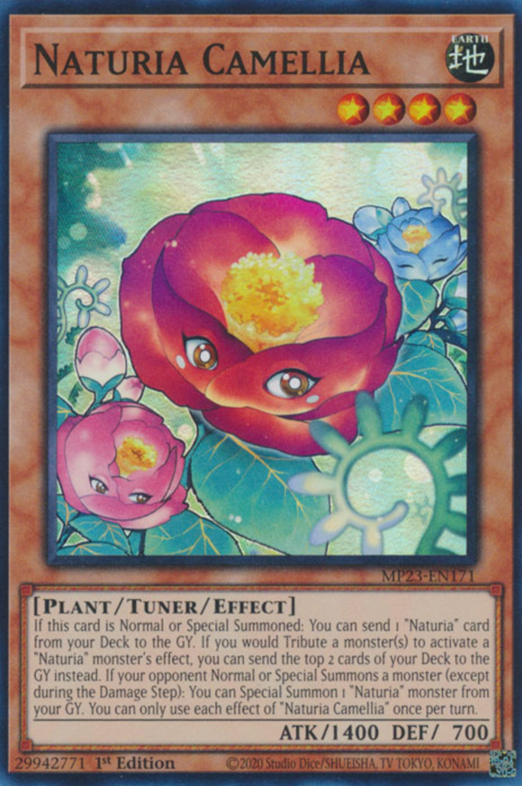 Naturia Camellia - MP23-EN171 - Super Rare 1st Edition