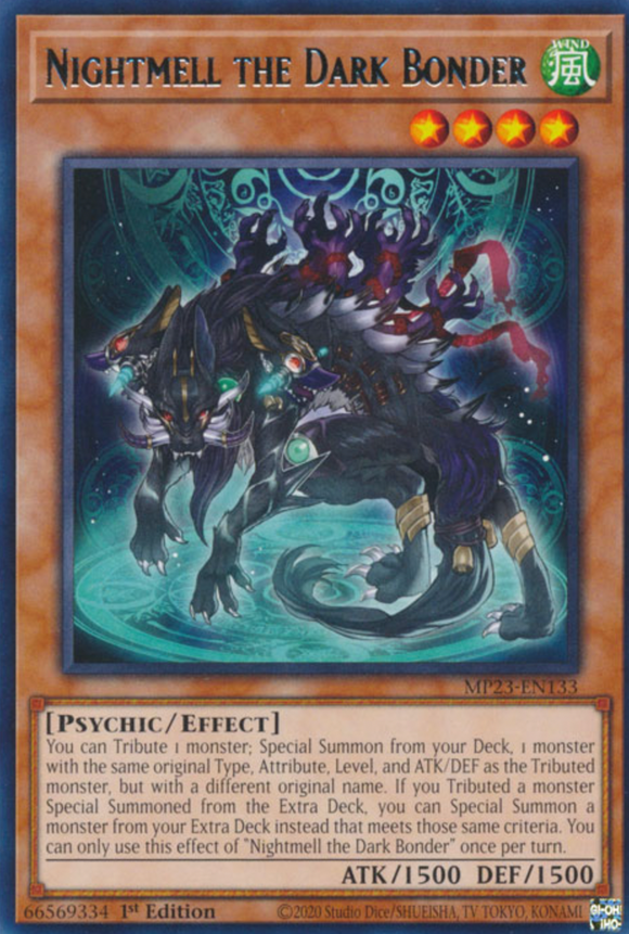 Nightmell the Dark Bonder - MP23-EN133 - Rare 1st Edition